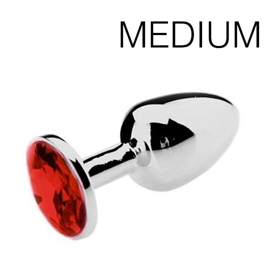 Plug bijou Spolly Medium - Rouge 7 x 3.4cm