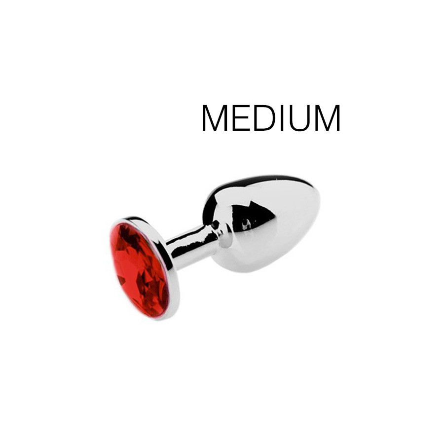 Plug bijou Spolly Medium - Rouge 7 x 3.4cm Plug bijou Spolly Medium - Rouge 7 x 3.4cm
