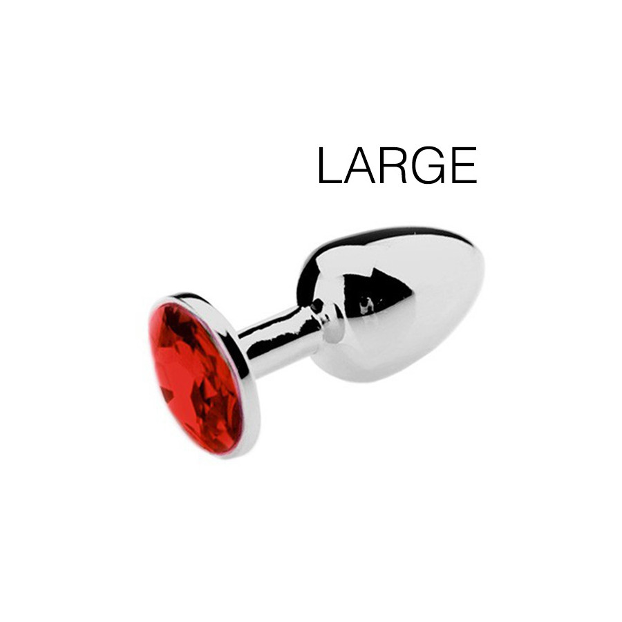 Plug bijou Spolly Large - Rouge 8.5 x 3.9cm Plug bijou Spolly Large - Rouge 8.5 x 3.9cm