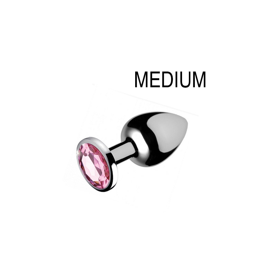 Plug bijou Gem Rose 7 x 3.4 cm Plug bijou Gem Rose 7 x 3.4 cm