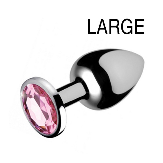 Plug bijou Gem Rose 8 x 4 cm