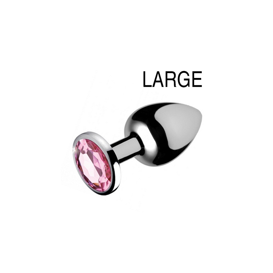 Plug bijou Gem Rose 8 x 4 cm Plug bijou Gem Rose 8 x 4 cm