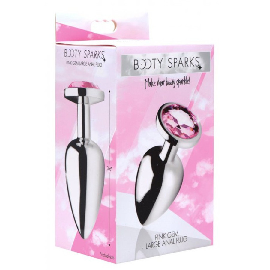 Plug bijou Gem Rose 8 x 4 cm