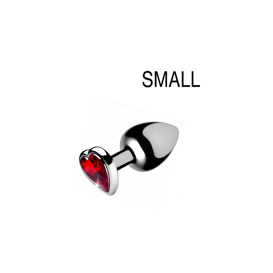 Plug bijou Heart Gem Rouge 6.5 x 2.7 cm Plug bijou Heart Gem Rouge 6.5 x 2.7 cm