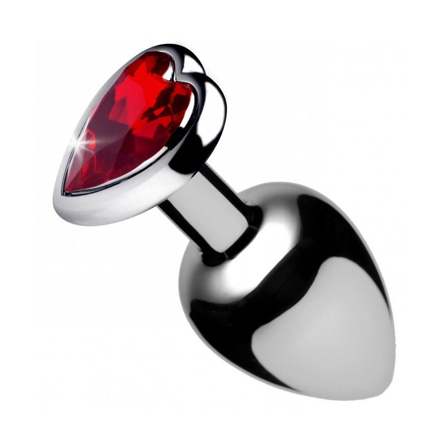 Plug bijou Heart Gem Rouge 6.5 x 2.7 cm