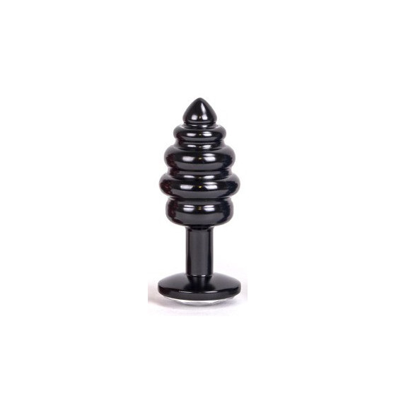 Bijou anal Alloy 6.5 x 3 cm Noir