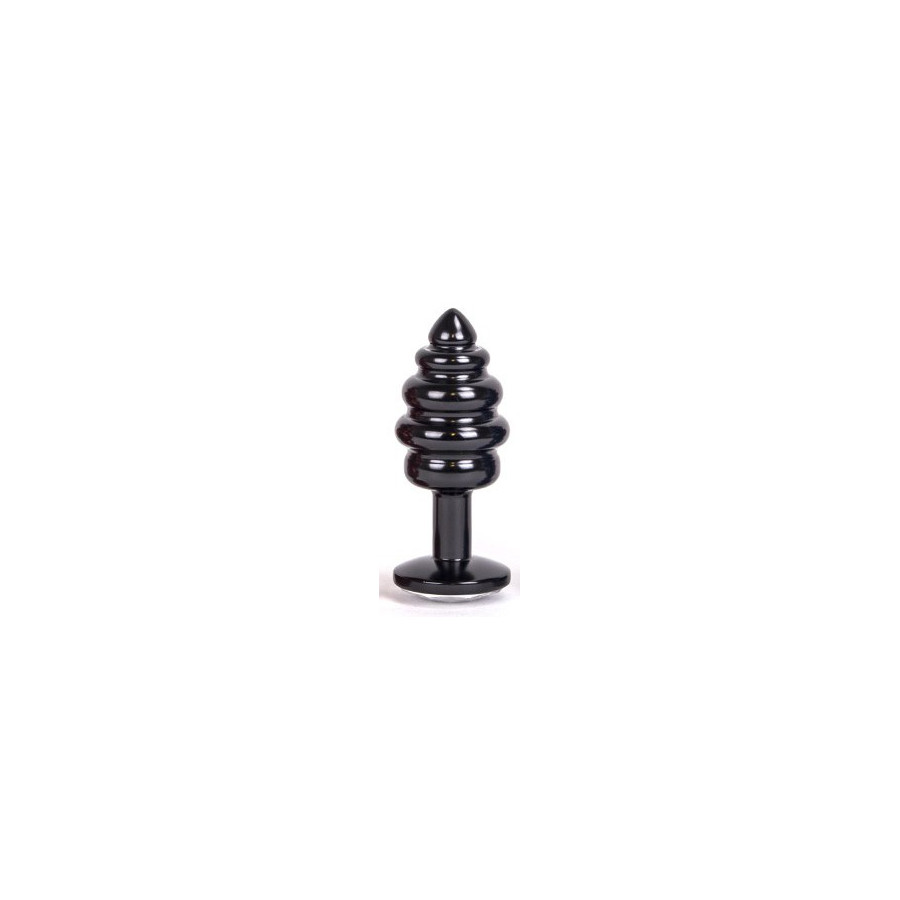 Bijou anal Alloy 6.5 x 3 cm Noir