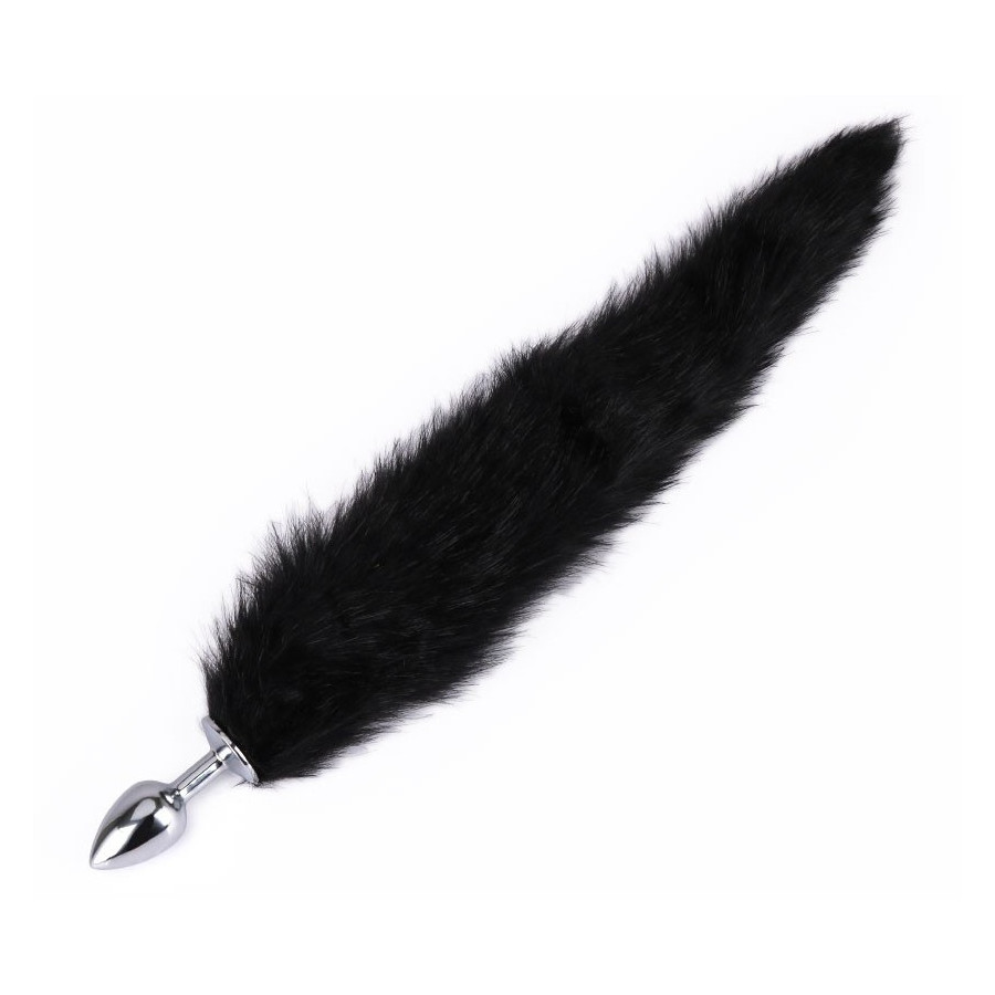 Plug Queue de Renard Fox 6 x 2.7 cm Noir