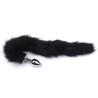 Plug Queue de Renard Fox 6 x 2.7 cm Noir