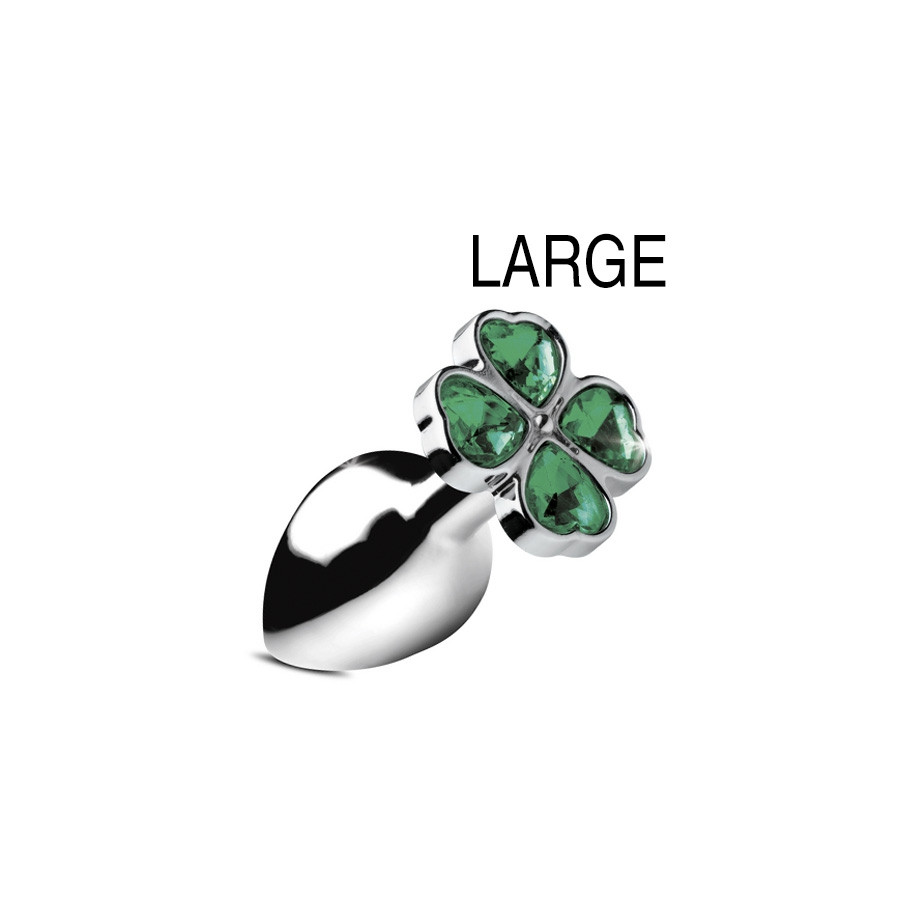 Plug bijou Lucky Gem Trèfle 9 x 4 cm