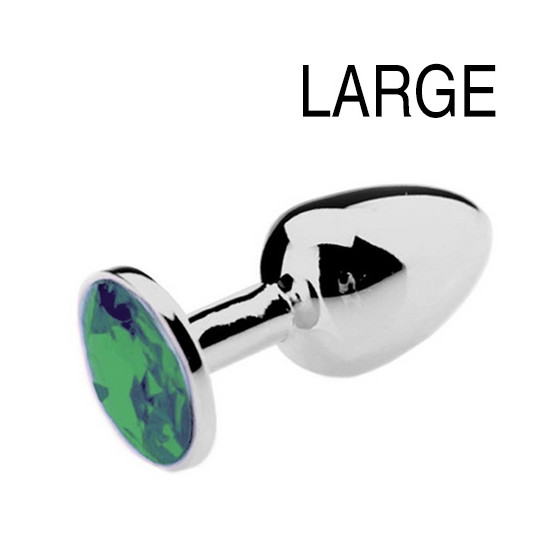 Plug Bijou Vert 8 x 4 cm