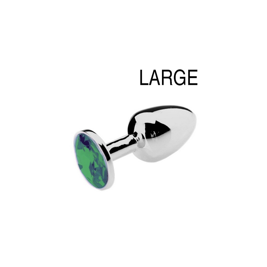 Plug Bijou Vert 8 x 4 cm