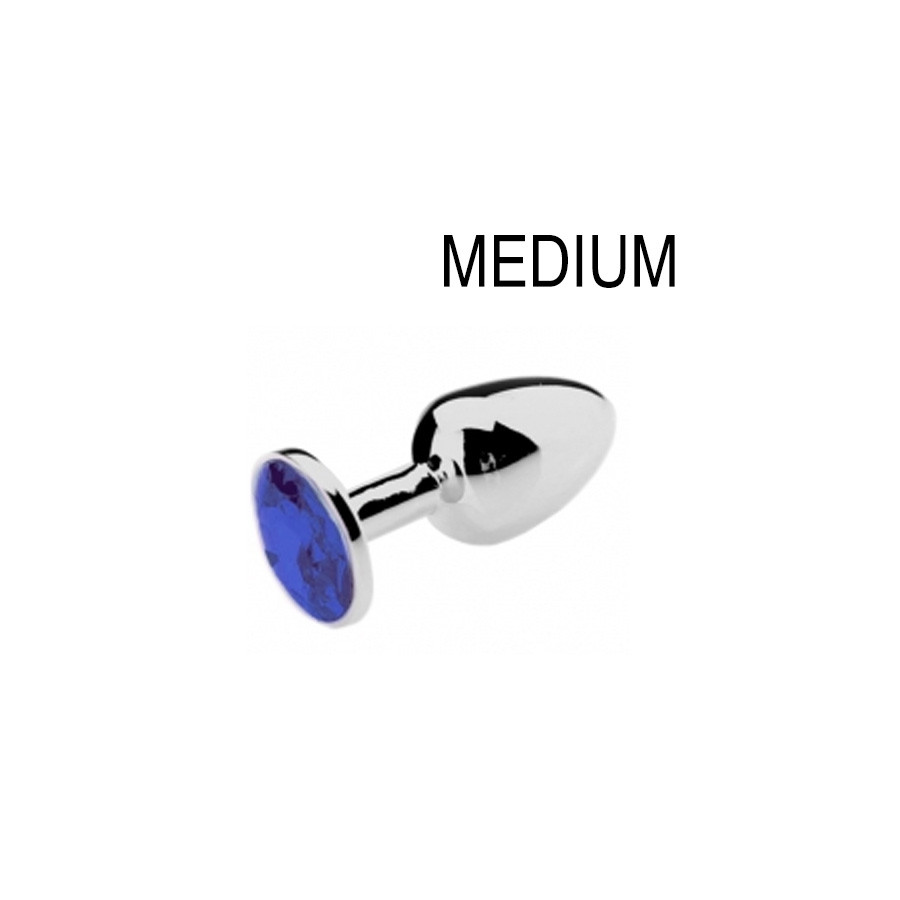 Plug Bijou Bleu 7 x 3.4 cm