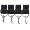 Kit pour le lit Bed Bindings Noir