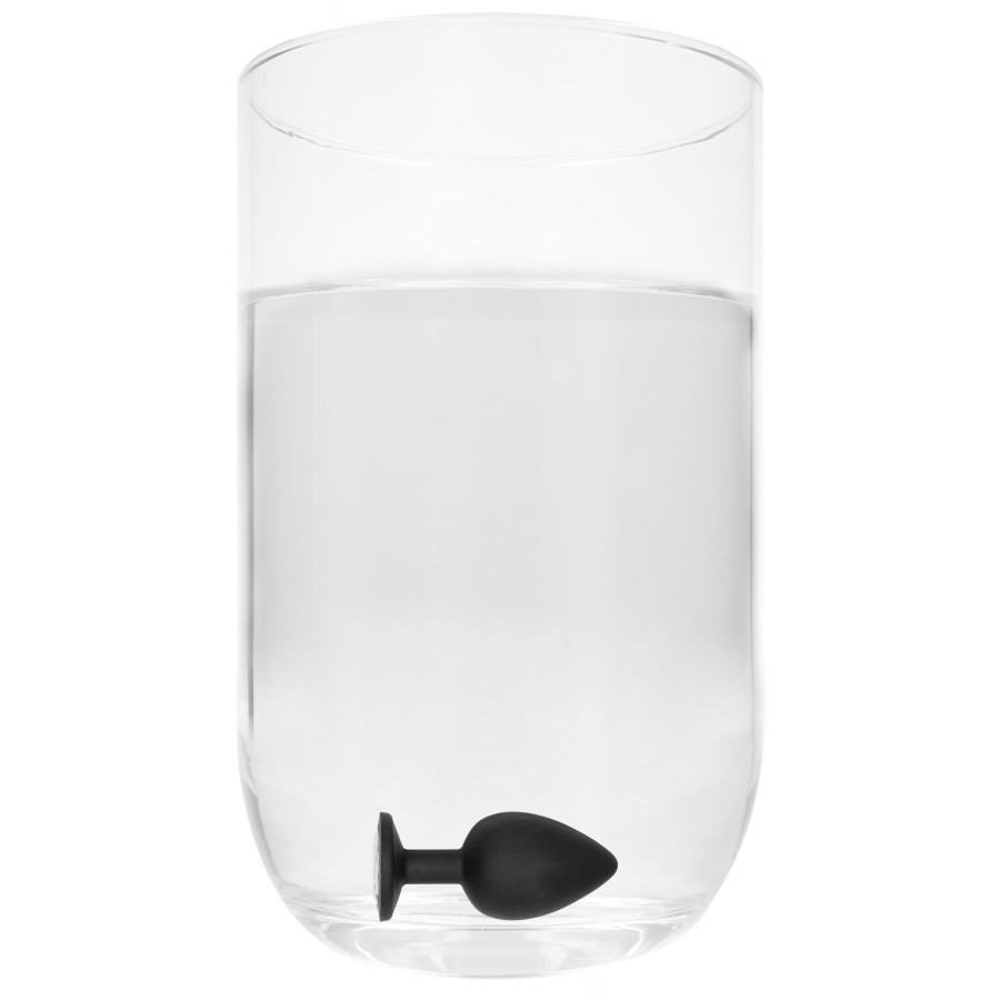 Plug anal silicone SELF MOTION 8 x 4 cm noir