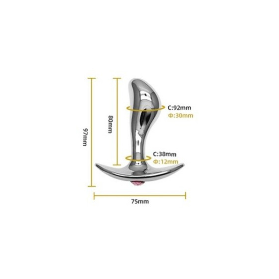 Plug + Bijou Stim Point G M 9 x 3 cm