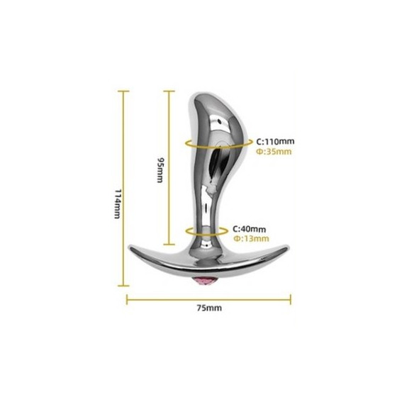 Plug + Bijou Stim Point G L 9.5 x 3.5 cm