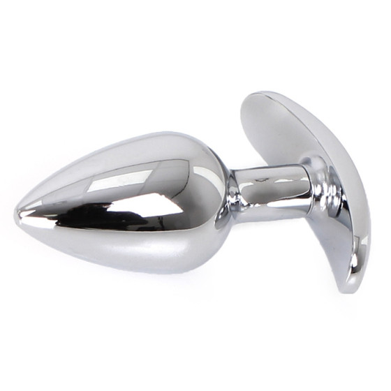 Plug Bijou anal avec Base arrondie Curve 6 x 2.8 cm - Bijou Bleu