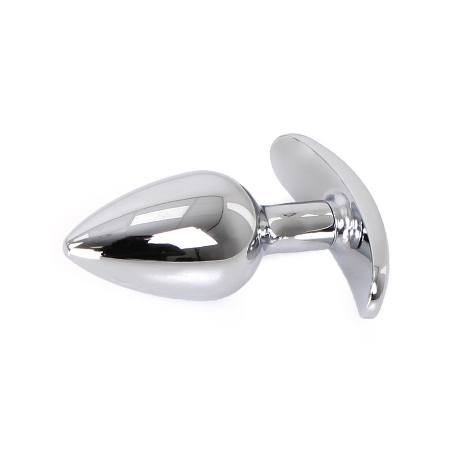 Plug Bijou anal avec Base arrondie Curve 6 x 2.8 cm - Bijou Bleu