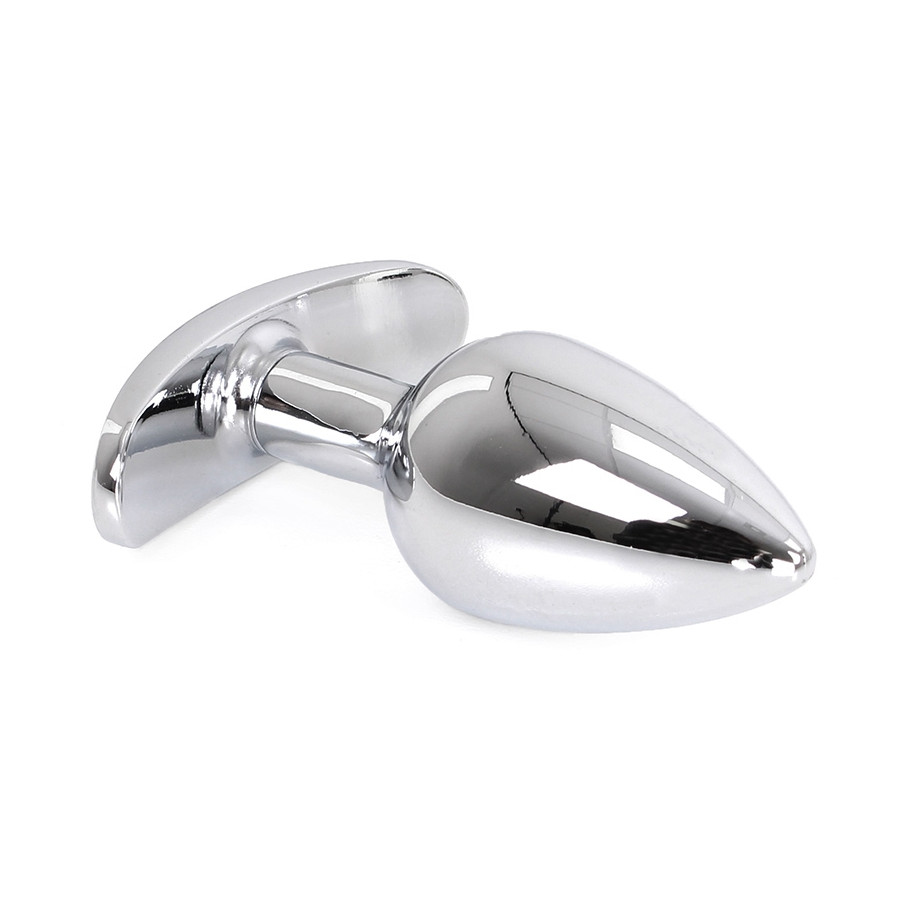 Plug Bijou anal avec base arrondie Curve 6 x 2.8 cm - Bijou Violet