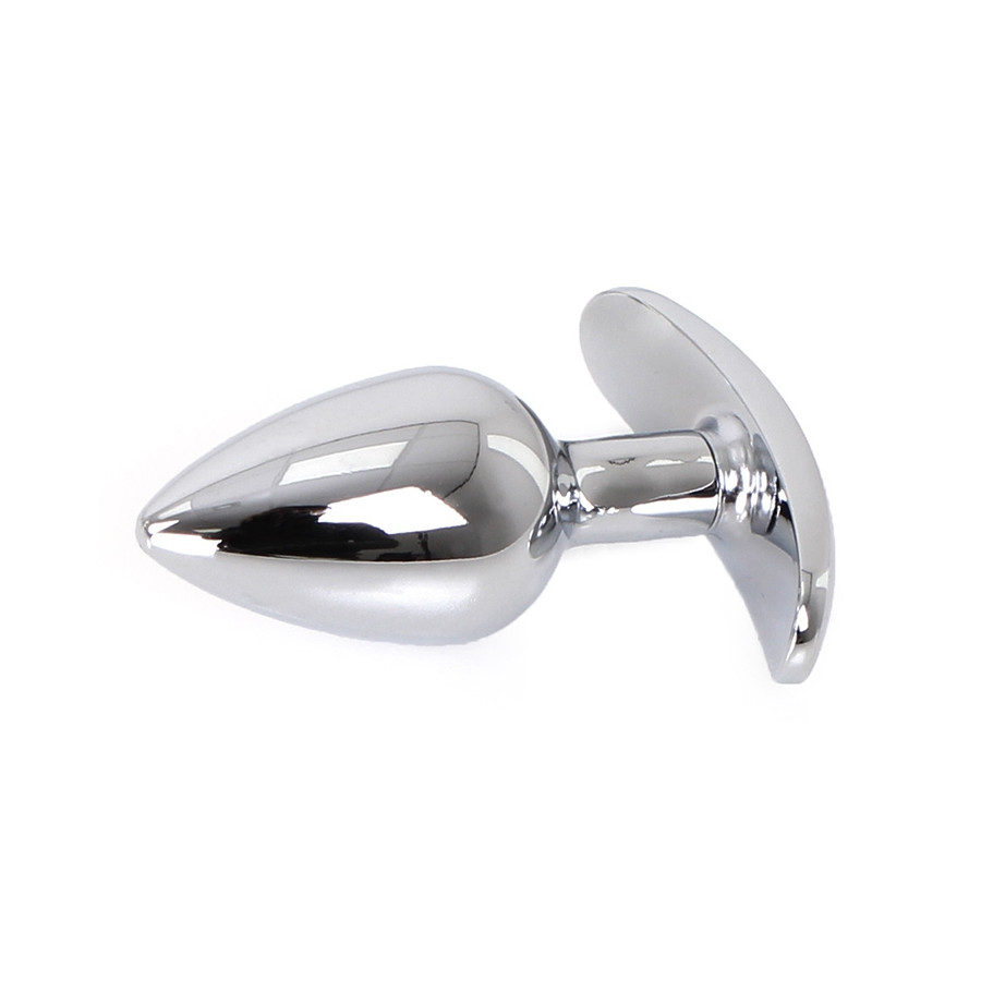 Plug Bijou anal avec base arrondie Curve 6 x 2.8 cm - Bijou Violet