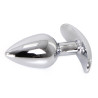 Plug Bijou anal avec base arrondie Curve 6 x 2.8 cm - Bijou Violet