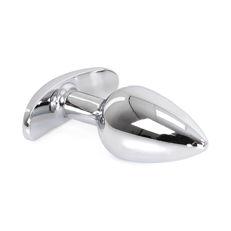 Plug Bijou Anal avec Base arrondie Curve 6 x 2.8 cm - Bijou rouge
