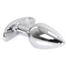 Plug Bijou anal avec base arrondie Curve 6 x 2.8 cm - Bijou transparent