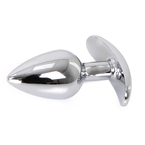 Plug Bijou Anal avec Base arrondie Curve 6 x 2.8 cm - Bijou rouge