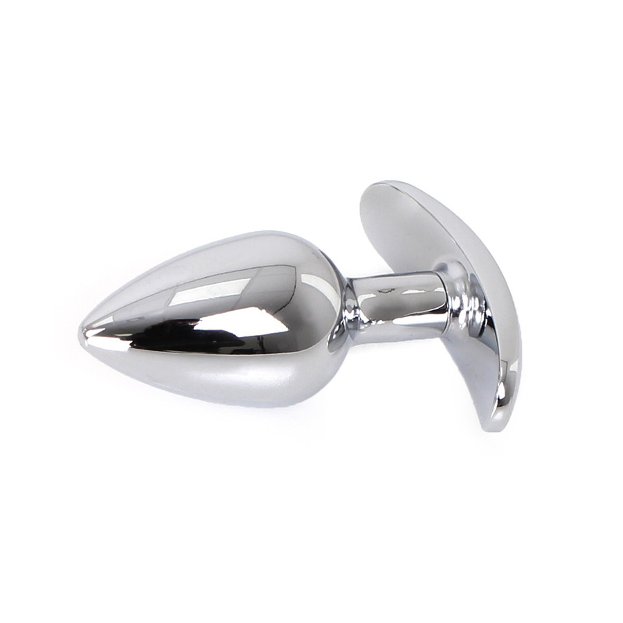 Plug Bijou Anal avec Base arrondie Curve 6 x 2.8 cm - Bijou rouge