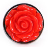 Plug Bijou anal Alu avec Rose 6 x 2.8 cm