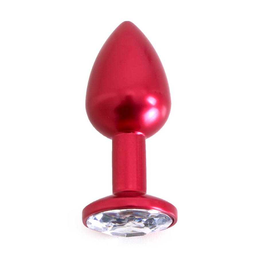 Plug Bijou Anal Alu Gem Light 6 x 2.8 cm Rouge