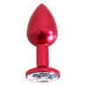 Plug Bijou Anal Alu Gem Light 6 x 2.8 cm Rouge
