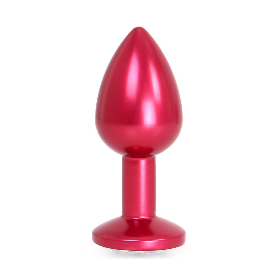Plug Bijou Anal Alu Gem Light 6 x 2.8 cm Rouge