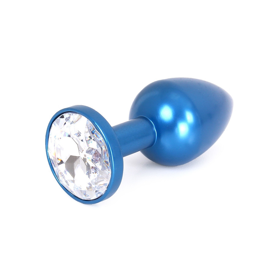 Plug bijou en Alu Gem Light 6 x 2.8 cm Bleu