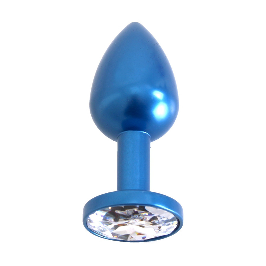 Plug bijou en Alu Gem Light 6 x 2.8 cm Bleu