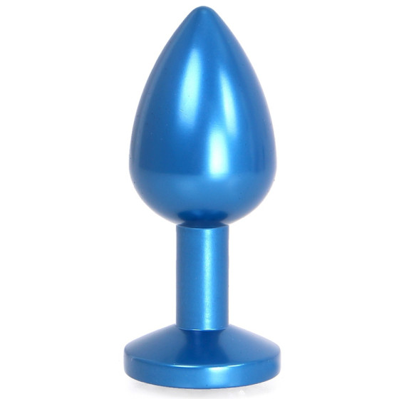 Plug bijou en Alu Gem Light 6 x 2.8 cm Bleu