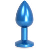 Plug bijou en Alu Gem Light 6 x 2.8 cm Bleu