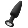 Plug Bijou Silicone Cone Diamond 9 x 3 cm