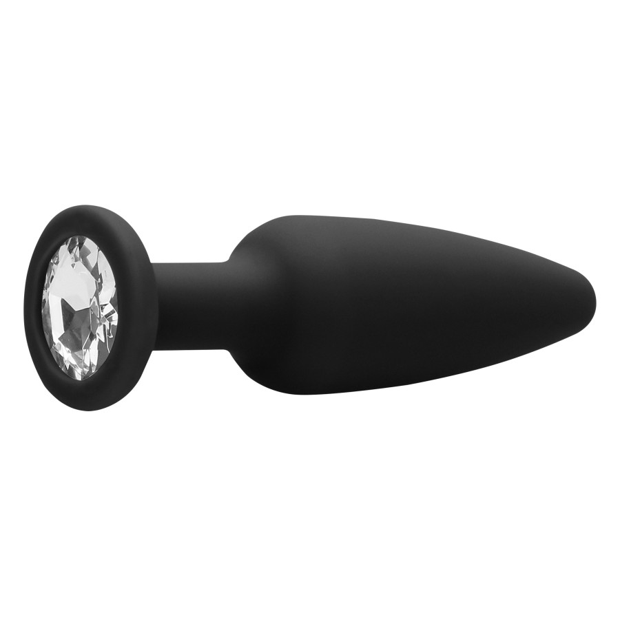 Plug Bijou Silicone Cone Diamond 9 x 3 cm