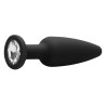Plug Bijou Silicone Cone Diamond 9 x 3 cm