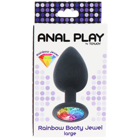 Plug bijou Rainbow L 9 x 4 cm