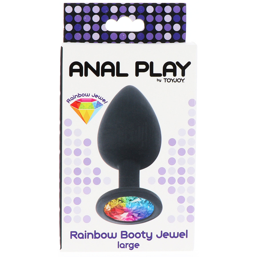 Plug bijou Rainbow L 9 x 4 cm