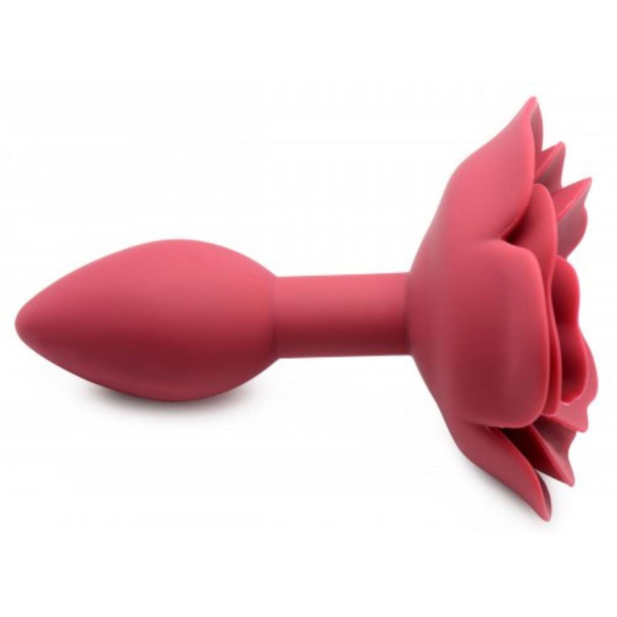 Plug Bijou Silicone Booty Blum avec Rose 7.5 x 3cm