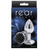 Plug Bijou Rear S 6 x 2.7cm Argenté-Noir