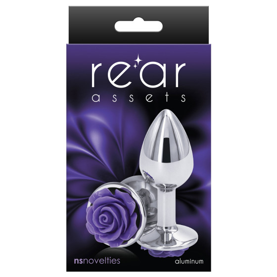 Plug Bijou Rear S 6 x 2.7cm Argenté-Violet