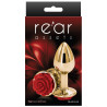 Plug Bijou Rear S 6 x 2.7cm Doré-Rouge