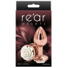 Plug Bijou Rear S 6 x 2.7cm Rose-Blanc
