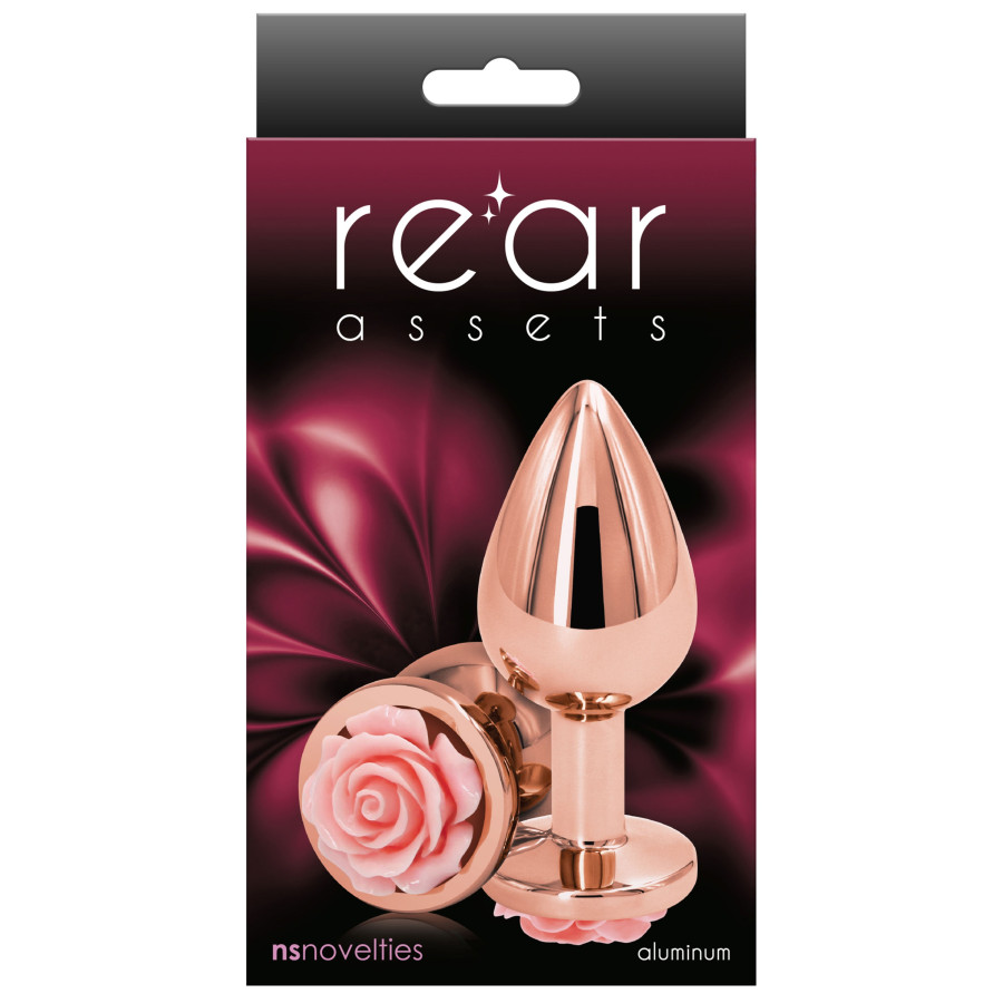 Plug Bijou Rear M 7 x 3.4cm Rose-Rose
