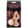 Plug Bijou REAR M 7 x 3.4cm Rose-Blanc